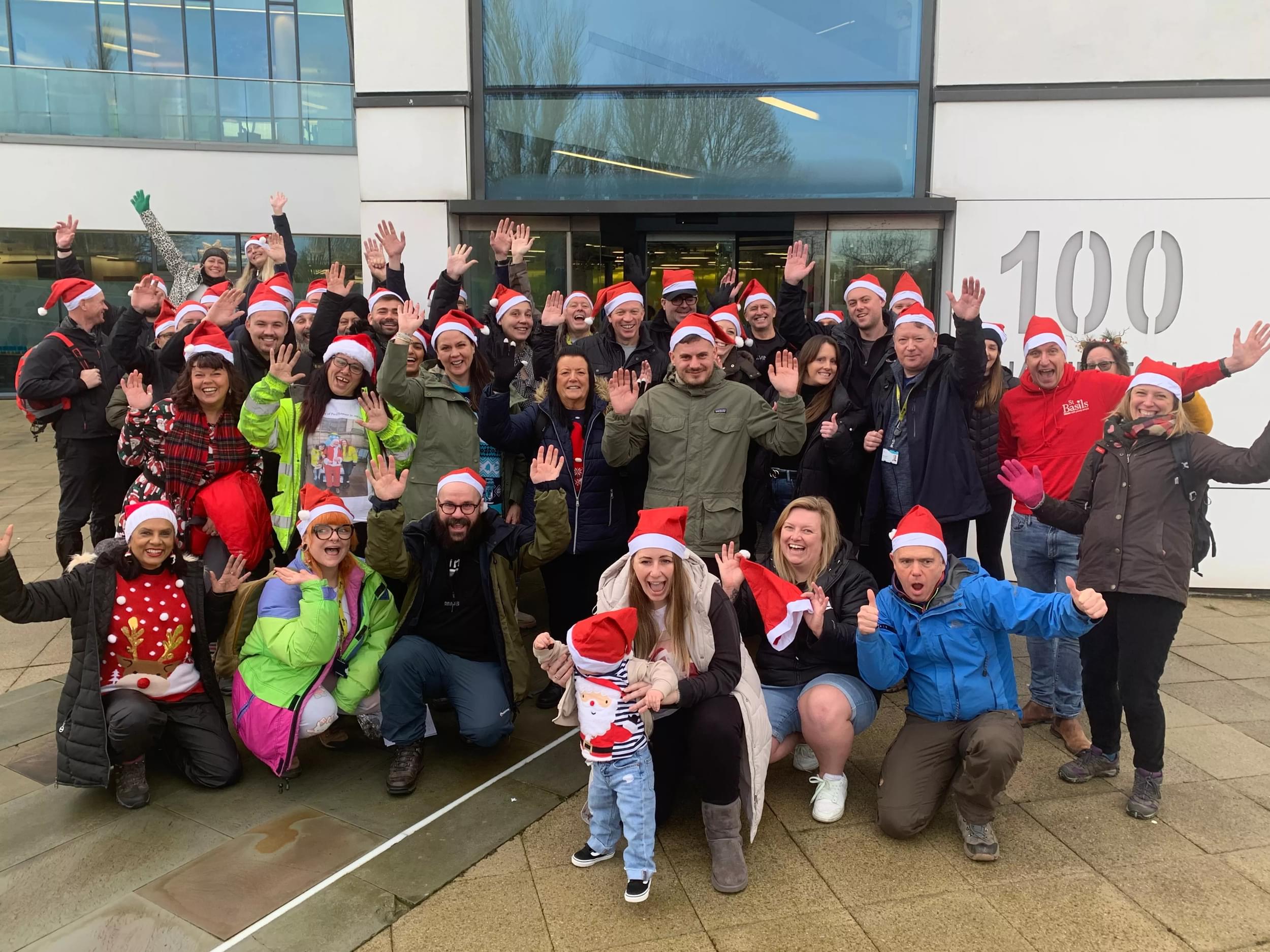 Kind-hearted colleagues trek for charity