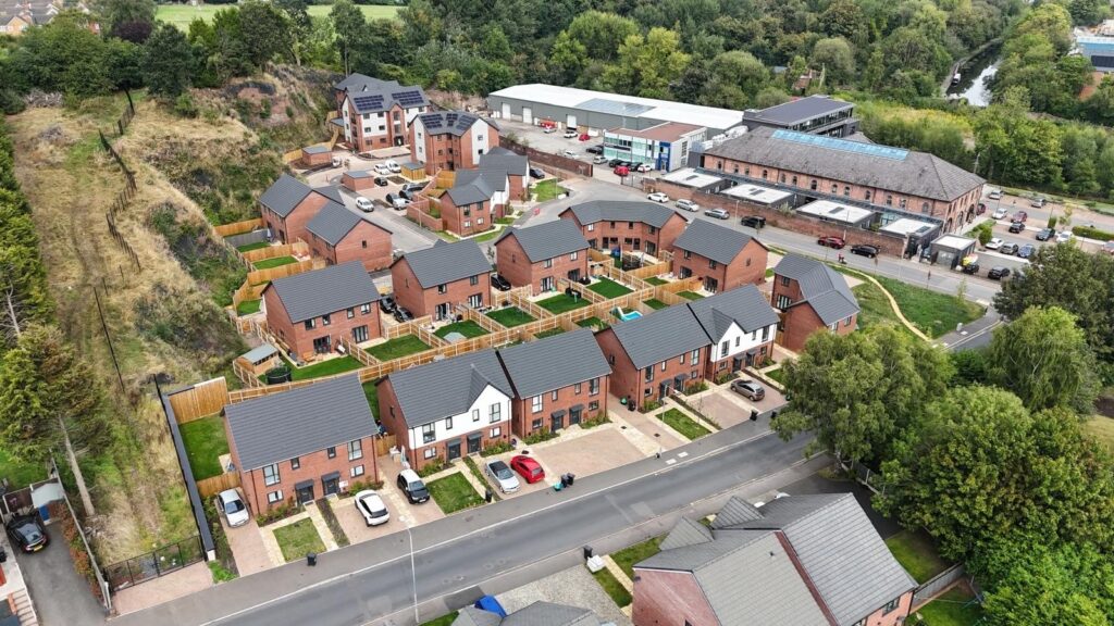 Drone shot of whg homes