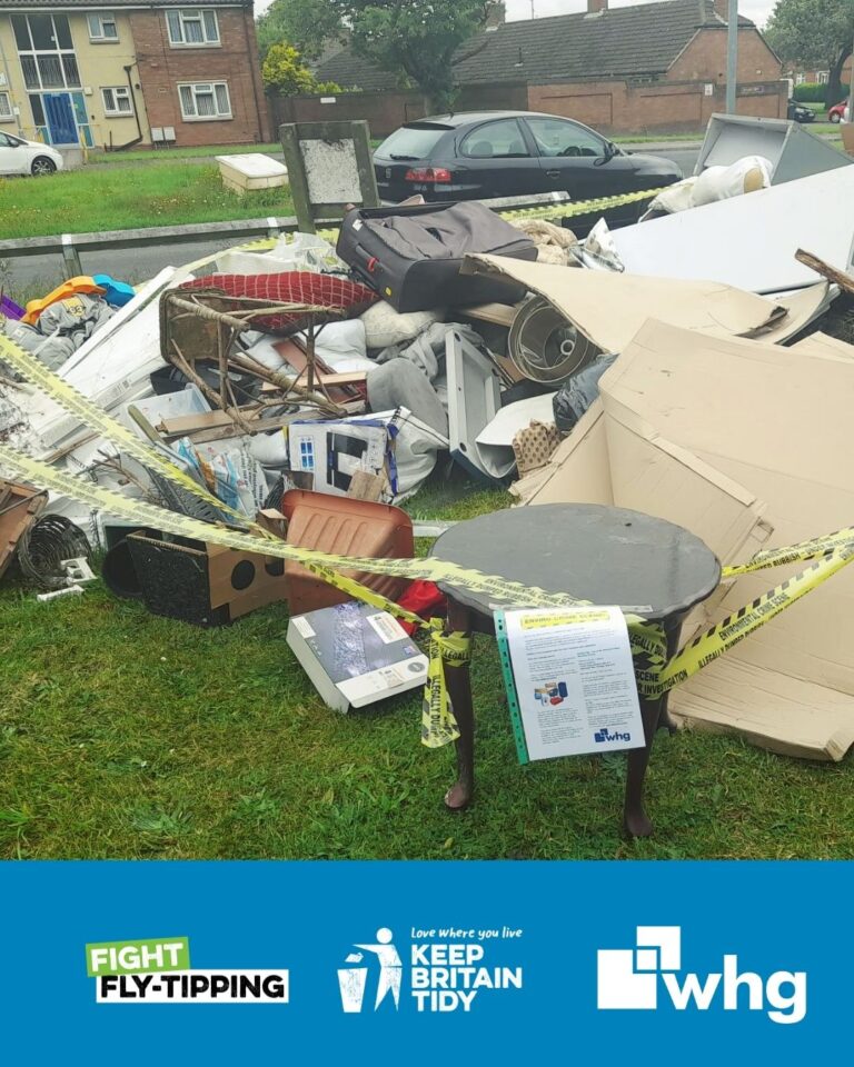 whg urges customers to help fight fly-tipping this November